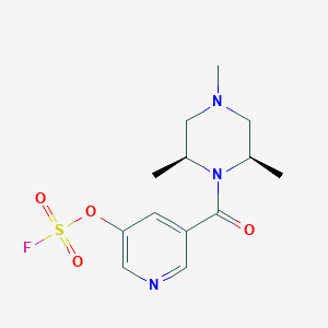 B2841397 (2R,6S)-1-(5-Fluorosulfonyloxypyridine-3-carbonyl)-2,4,6-trimethylpiperazine CAS No. 2418597-04-1