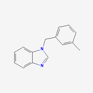 molecular formula C15H14N2 B2841410 1-[(3-Methylphenyl)methyl]benzimidazole CAS No. 537018-04-5