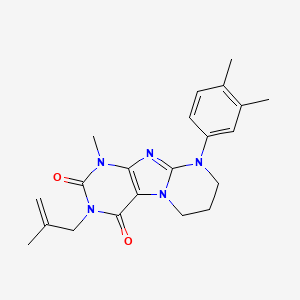 9-(3,4-dimethylphenyl)-1-methyl-3-(2-methylprop-2-enyl)-7,8-dihydro-6H-purino[7,8-a]pyrimidine-2,4-dione