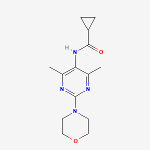 N-(4,6-dimethyl-2-morpholinopyrimidin-5-yl)cyclopropanecarboxamide