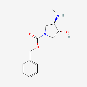 benzyl (3R,4R)-3-hydroxy-4-(methylamino)pyrrolidine-1-carboxylate