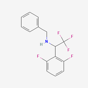 Benzyl[1-(2,6-difluorophenyl)-2,2,2-trifluoroethyl]amine