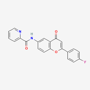 N-(2-(4-fluorophenyl)-4-oxo-4H-chromen-6-yl)picolinamide