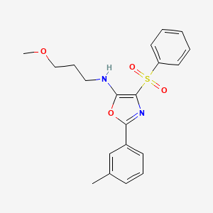 N-(3-methoxypropyl)-4-(phenylsulfonyl)-2-(m-tolyl)oxazol-5-amine