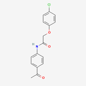 molecular formula C16H14ClNO3 B2841478 N-(4-acetylphenyl)-2-(4-chlorophenoxy)acetamide CAS No. 303992-57-6