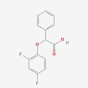 molecular formula C14H10F2O3 B2841489 2-(2,4-Difluorophenoxy)-2-phenylacetic acid CAS No. 1016734-24-9