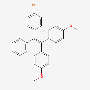 molecular formula C28H23BrO2 B2841490 4,4'-(2-(4-Bromophenyl)-2-phenylethene-1,1-diyl)bis(methoxybenzene) CAS No. 1378502-33-0