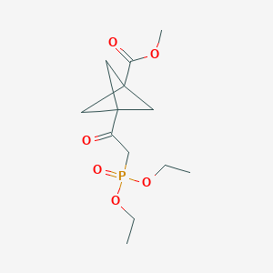 Methyl 3-(2-diethoxyphosphorylacetyl)bicyclo[1.1.1]pentane-1-carboxylate