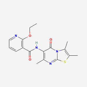 2-ethoxy-N-(2,3,7-trimethyl-5-oxo-5H-thiazolo[3,2-a]pyrimidin-6-yl)nicotinamide