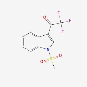 2,2,2-trifluoro-1-[1-(methylsulfonyl)-1H-indol-3-yl]-1-ethanone