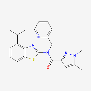N-(4-isopropylbenzo[d]thiazol-2-yl)-1,5-dimethyl-N-(pyridin-2-ylmethyl)-1H-pyrazole-3-carboxamide