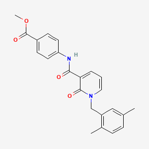 Methyl 4-(1-(2,5-dimethylbenzyl)-2-oxo-1,2-dihydropyridine-3-carboxamido)benzoate