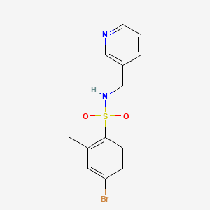 4-bromo-2-methyl-N-(pyridin-3-ylmethyl)benzenesulfonamide