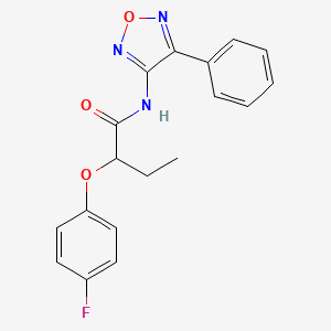 2-(4-fluorophenoxy)-N-(4-phenyl-1,2,5-oxadiazol-3-yl)butanamide