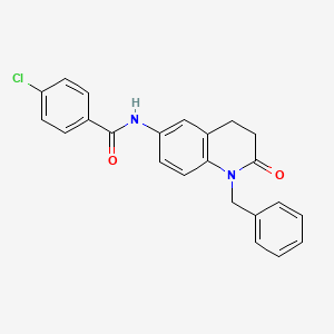 N-(1-benzyl-2-oxo-1,2,3,4-tetrahydroquinolin-6-yl)-4-chlorobenzamide