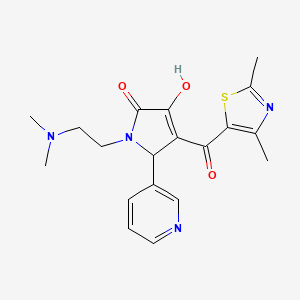 1-(2-(dimethylamino)ethyl)-4-(2,4-dimethylthiazole-5-carbonyl)-3-hydroxy-5-(pyridin-3-yl)-1H-pyrrol-2(5H)-one