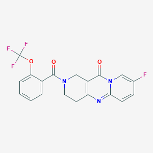 8-fluoro-2-(2-(trifluoromethoxy)benzoyl)-3,4-dihydro-1H-dipyrido[1,2-a:4',3'-d]pyrimidin-11(2H)-one