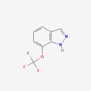 molecular formula C8H5F3N2O B2841614 7-(三氟甲氧基)-1H-吲唑 CAS No. 2244087-63-4