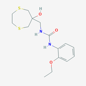 1-(2-Ethoxyphenyl)-3-[(6-hydroxy-1,4-dithiepan-6-yl)methyl]urea