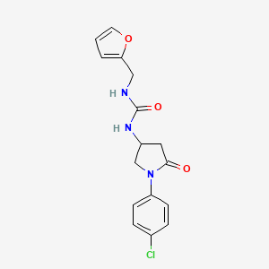 1-(1-(4-Chlorophenyl)-5-oxopyrrolidin-3-yl)-3-(furan-2-ylmethyl)urea