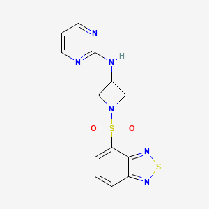 N-(1-(benzo[c][1,2,5]thiadiazol-4-ylsulfonyl)azetidin-3-yl)pyrimidin-2-amine