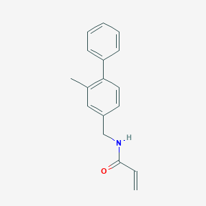 molecular formula C17H17NO B2841634 N-[(3-Methyl-4-phenylphenyl)methyl]prop-2-enamide CAS No. 2411263-04-0