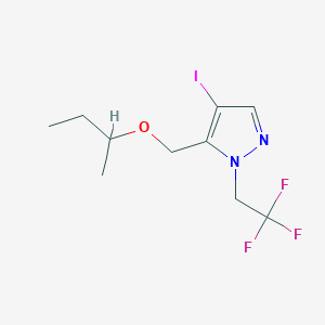 molecular formula C10H14F3IN2O B2841637 5-(sec-butoxymethyl)-4-iodo-1-(2,2,2-trifluoroethyl)-1H-pyrazole CAS No. 1856088-67-9