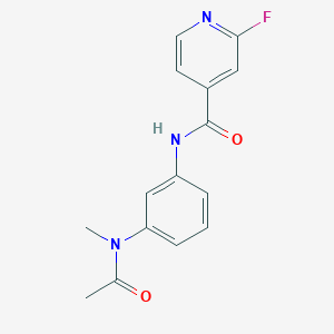 N-[3-[Acetyl(methyl)amino]phenyl]-2-fluoropyridine-4-carboxamide