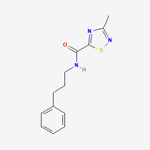 molecular formula C13H15N3OS B2841651 3-methyl-N-(3-phenylpropyl)-1,2,4-thiadiazole-5-carboxamide CAS No. 1448071-26-8