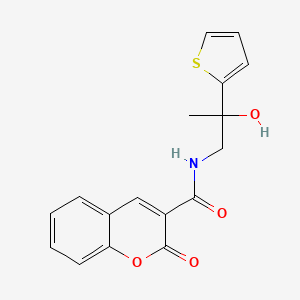 N-(2-hydroxy-2-(thiophen-2-yl)propyl)-2-oxo-2H-chromene-3-carboxamide