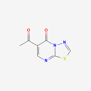 molecular formula C7H5N3O2S B2841667 6-acetyl-5H-[1,3,4]thiadiazolo[3,2-a]pyrimidin-5-one CAS No. 343375-14-4