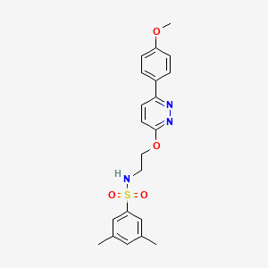 N-(2-((6-(4-methoxyphenyl)pyridazin-3-yl)oxy)ethyl)-3,5-dimethylbenzenesulfonamide