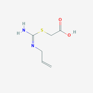 molecular formula C6H10N2O2S B2841697 {[(Allylamino)(imino)methyl]thio}acetic acid CAS No. 832133-74-1