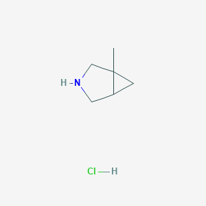 molecular formula C6H12ClN B2841710 1-甲基-3-氮杂双环[3.1.0]己烷盐酸盐 CAS No. 659736-73-9