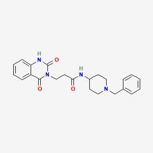 N-(1-benzylpiperidin-4-yl)-3-(2-hydroxy-4-oxoquinazolin-3(4H)-yl)propanamide