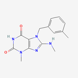 3-methyl-8-(methylamino)-7-(3-methylbenzyl)-1H-purine-2,6(3H,7H)-dione