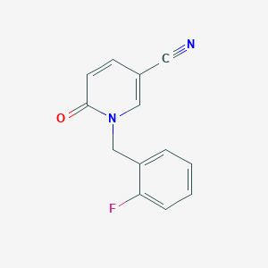 1-[(2-Fluorophenyl)methyl]-6-oxo-1,6-dihydropyridine-3-carbonitrile