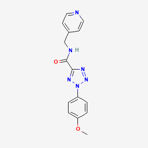 2-(4-methoxyphenyl)-N-(pyridin-4-ylmethyl)-2H-tetrazole-5-carboxamide