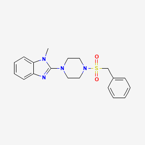 molecular formula C19H22N4O2S B2841726 2-(4-(苄基磺酰基)哌嗪-1-基)-1-甲基-1H-苯并[4]咪唑 CAS No. 1219914-07-4