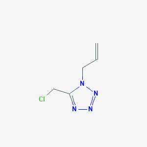 molecular formula C5H7ClN4 B2841727 5-(氯甲基)-1-(丙-2-烯-1-基)-1H-1,2,3,4-四唑 CAS No. 1700600-92-5