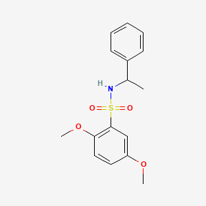 2,5-dimethoxy-N-(1-phenylethyl)benzenesulfonamide