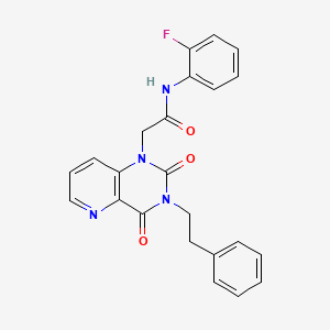 2-(2,4-dioxo-3-phenethyl-3,4-dihydropyrido[3,2-d]pyrimidin-1(2H)-yl)-N-(2-fluorophenyl)acetamide