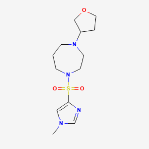 1-((1-methyl-1H-imidazol-4-yl)sulfonyl)-4-(tetrahydrofuran-3-yl)-1,4-diazepane