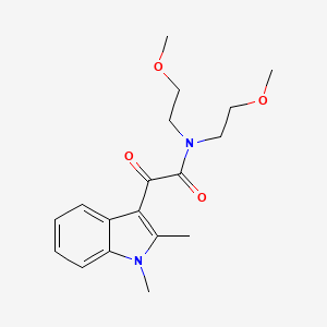 2-(1,2-dimethyl-1H-indol-3-yl)-N,N-bis(2-methoxyethyl)-2-oxoacetamide