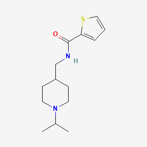 molecular formula C14H22N2OS B2841755 N-((1-isopropylpiperidin-4-yl)methyl)thiophene-2-carboxamide CAS No. 132863-31-1