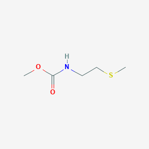 molecular formula C5H11NO2S B2841761 甲基 N-(2-甲基硫醚基乙基)氨基甲酸酯 CAS No. 1597572-07-0