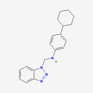 N-(1H-1,2,3-benzotriazol-1-ylmethyl)-4-cyclohexylaniline