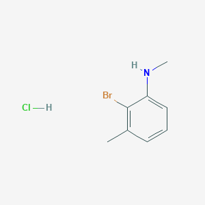 molecular formula C8H11BrClN B2841774 2-溴-N,3-二甲基苯胺;盐酸盐 CAS No. 2567495-01-4