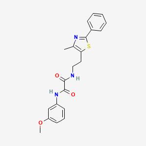 N1-(3-methoxyphenyl)-N2-(2-(4-methyl-2-phenylthiazol-5-yl)ethyl)oxalamide
