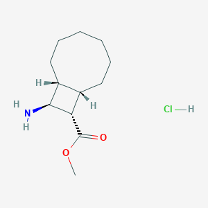 Methyl (1R,8S,9S,10S)-10-aminobicyclo[6.2.0]decane-9-carboxylate;hydrochloride